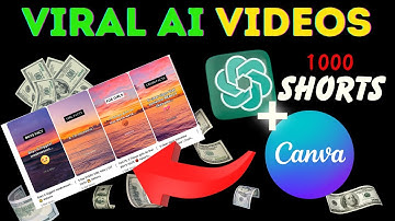 How To Bulk Create MONETIZABLE YouTube Shorts In 5 Min (ChatGPT + Canva)
