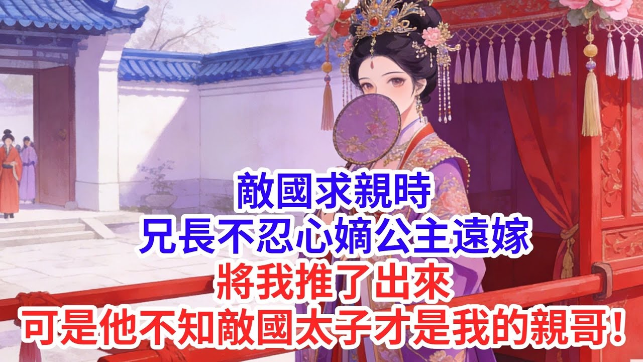 敵國求親時，兄長不忍心嫡公主遠嫁，將我推了出來，可是他不知敵國太子才是我的親哥！#古言#故事#完結文