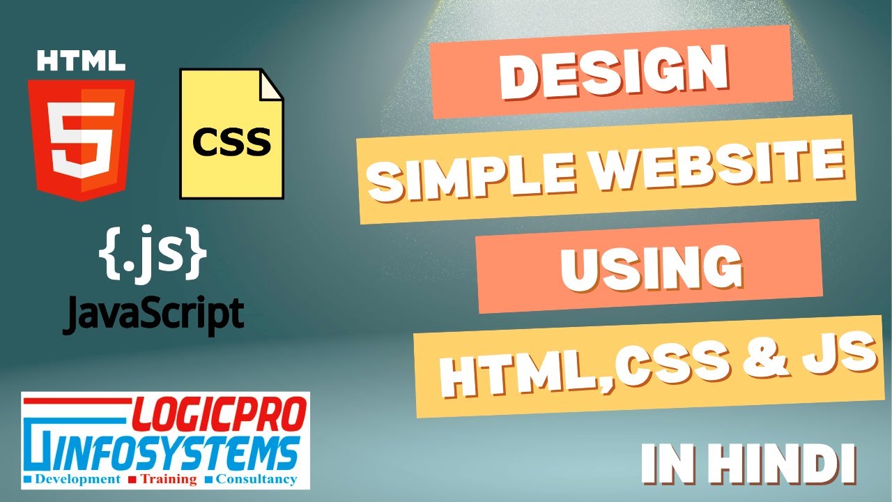 Design a Simple Single Page Website using HTML,CSS and Javascript: Full ...