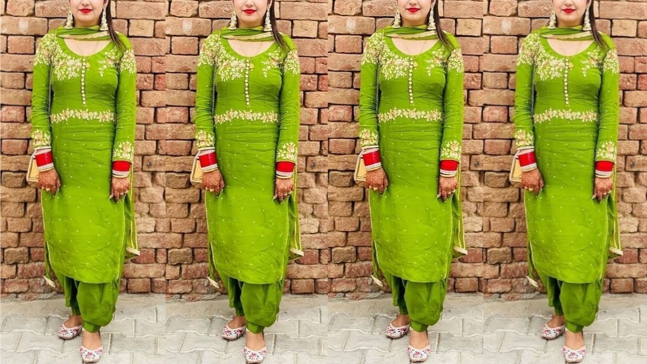 Parrot Color Combination Party Wear Gharara Suit With Dupatta :: ANOKHI  FASHION