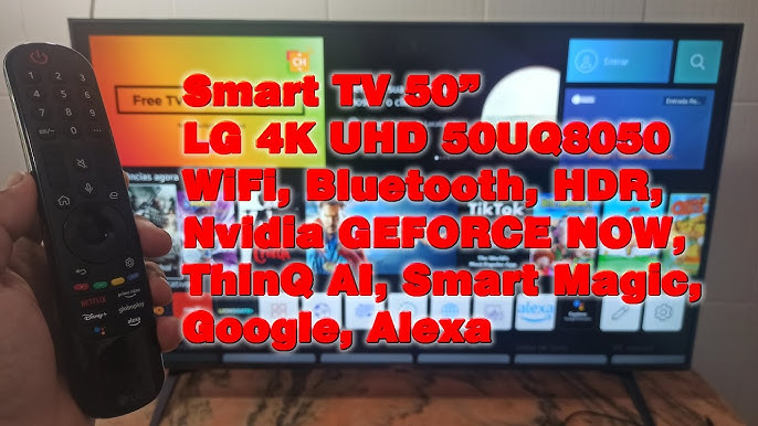 Smart TV LED 55 LG ThinQ AI 4K HDR 55UQ8050PSB.AWZ em Promoção é