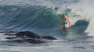 Surfing in front of DRY ROCK (South Africa)