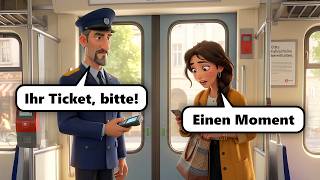 Taking Public Transport in Germany || A1–A2 || 24-Minute German Dialogue Practice 🇩🇪