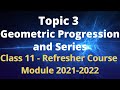 11th Maths Refresher Course Module Answer Key Unit -3 EM Download PDF