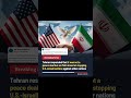 Tehran responded that it was not a peace deal but an MoU #donaldtrump #iran #usiran #diplomacy