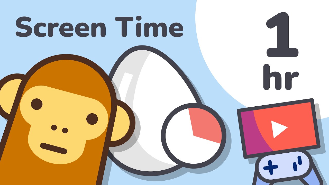 60 Minute Screen Time Timer for Kids (Visual Countdown)