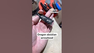 Flintknapping obsidian arrowhead #flintknapping #bushcraft #arrowhead #neolithic #obsidian