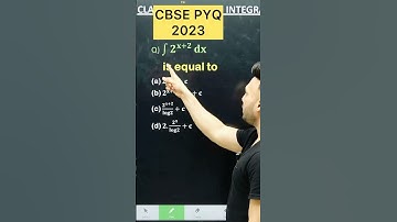 Q) Integration ∫ 2^(x+2)!𝑑x 2026 Integration PYQ 2025 MathsClass 12 #maths #cbse2026