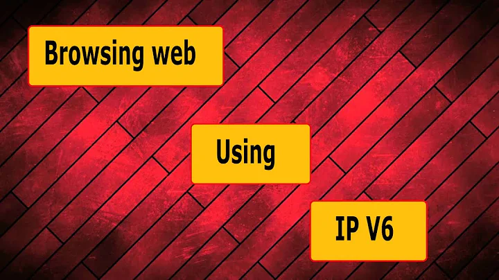 How to  browse web using ipv6 address