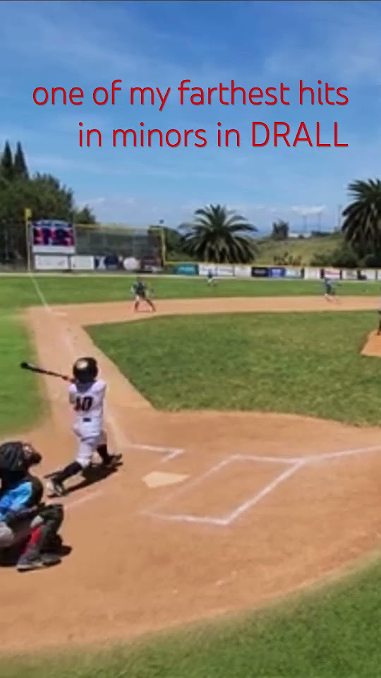 One of my farthest hits in minors. baseball baseballgame YouTube