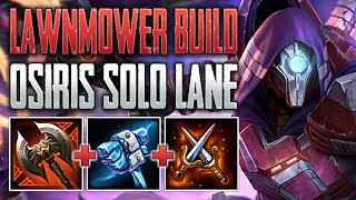 THE LAWNMOWER BUILD IS BACK! Osiris Solo Gameplay (SMITE Ranked Conquest)