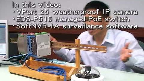 Demo of PoE switch automatically rebooting unresponsive IP camera