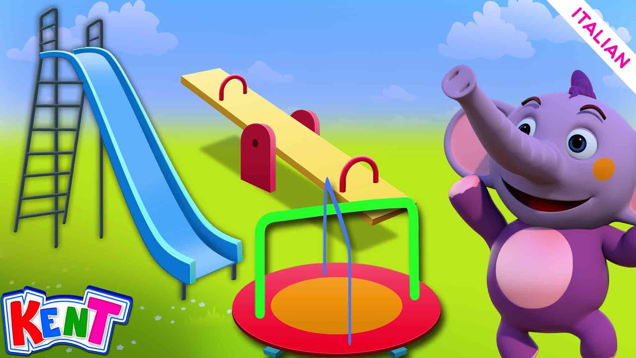 ⁣Giocare Nel Parco Giochi - Learn Objects Name | Video Educativi Per Bambini | Kent l'elefante