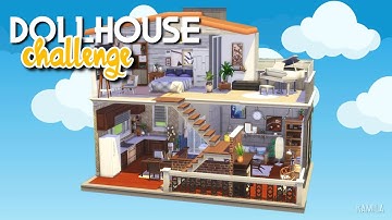 LITTLE DOLLHOUSE 👗 | The Sims 4 | Dollhouse challenge Speed build (No CC)