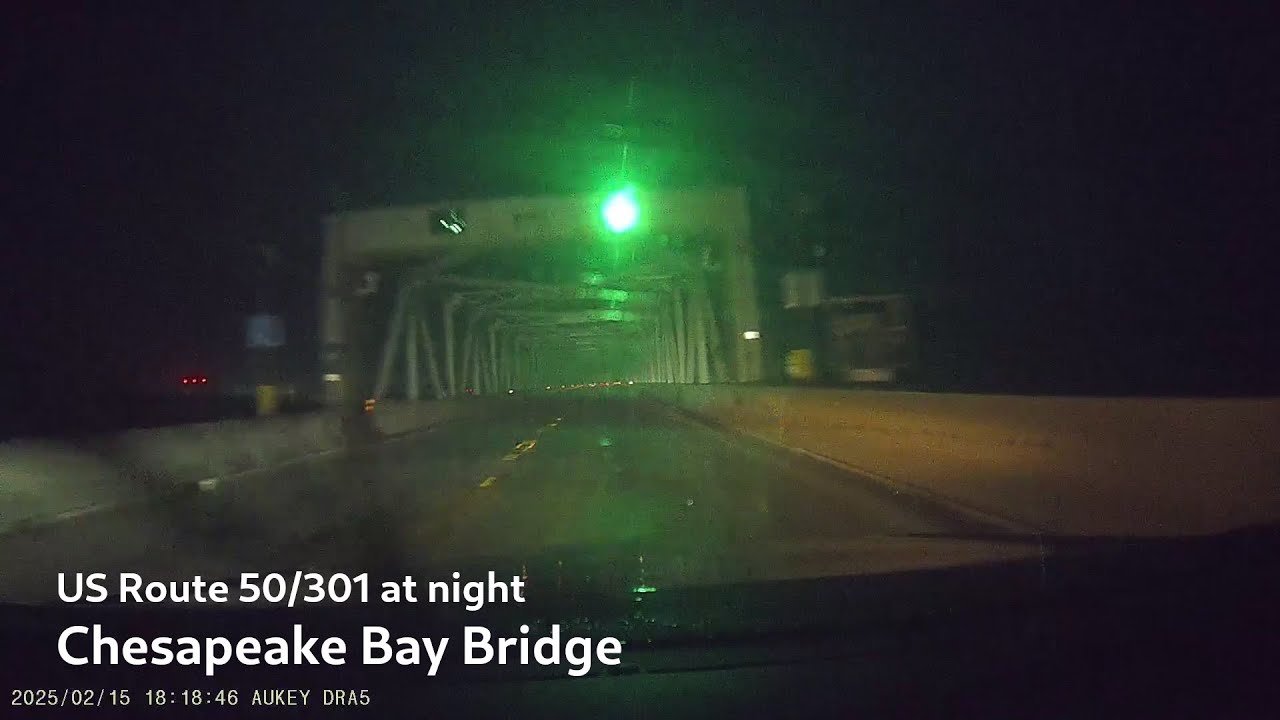 US-50/US-301: Chesapeake Bay Bridge at Night