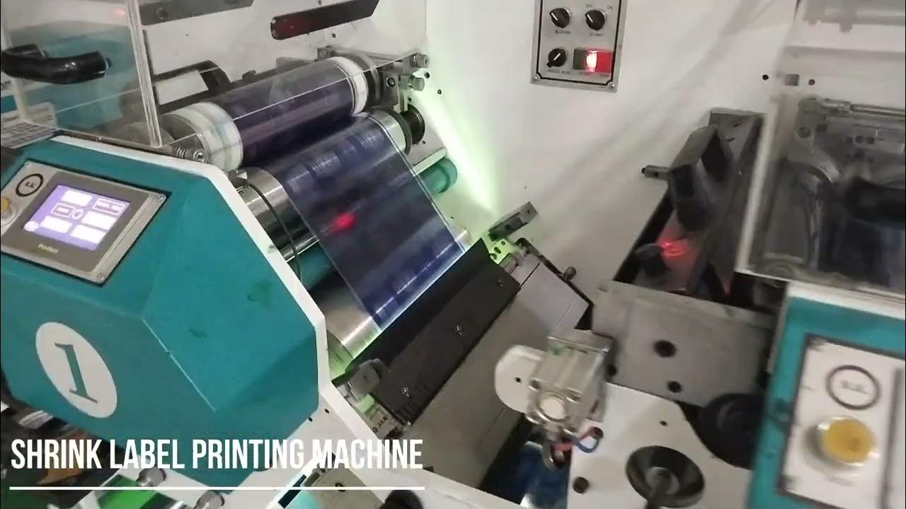 PVC Shrink Label Printing Machine [ With Chiller Drum] YouTube