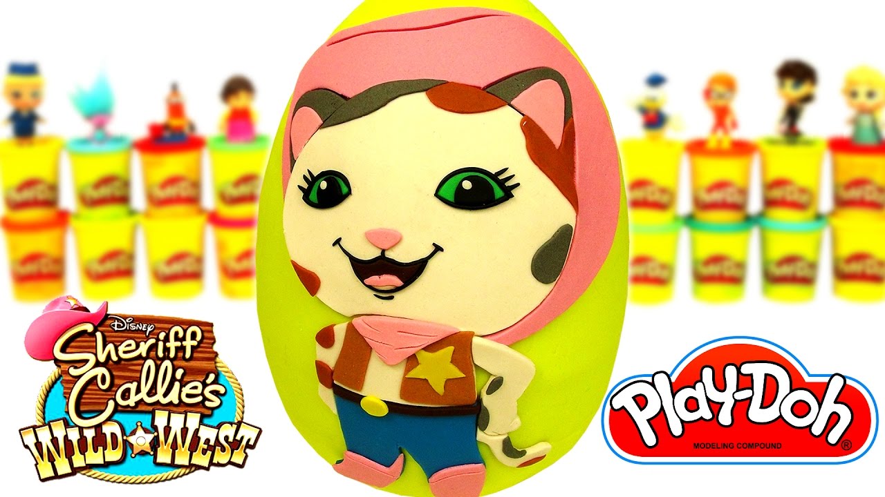 Huevo Sorpresa Gigante de La Sheriff Callie en el Oeste en Español de Plastilina
