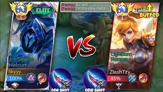 NEW HELCURT FULL DAMAGE BUILD VS FANNY BUFFED ONE SHOT BUILD!!🔥 WHO IS THE KING OF ASSASSIN? - MLBB
