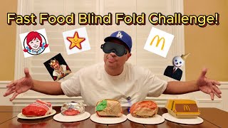 Fast Food Blind-Fold Challenge! Guessing each burger just by taste!