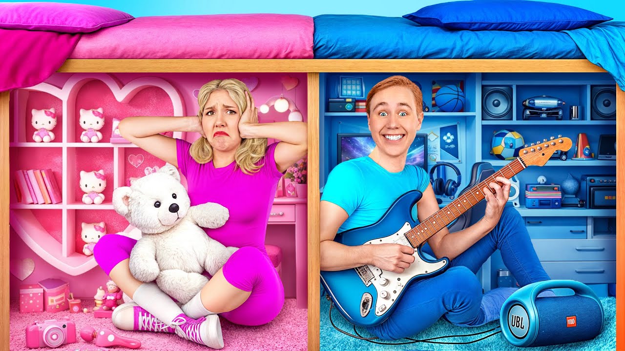 בנים vs בנות חדרים סודיים מתחת למיטה | רגעים מצחיקים