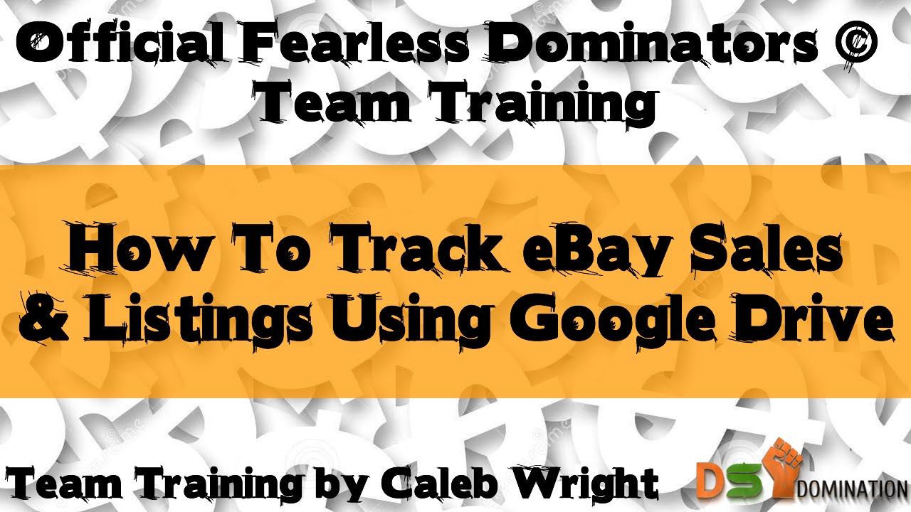 How To Track eBay Sales & Listings Using Google Drive YouTube