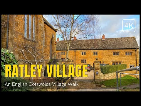 English Village Walk 4K - Ratley Village - Cotswolds Countryside Walk