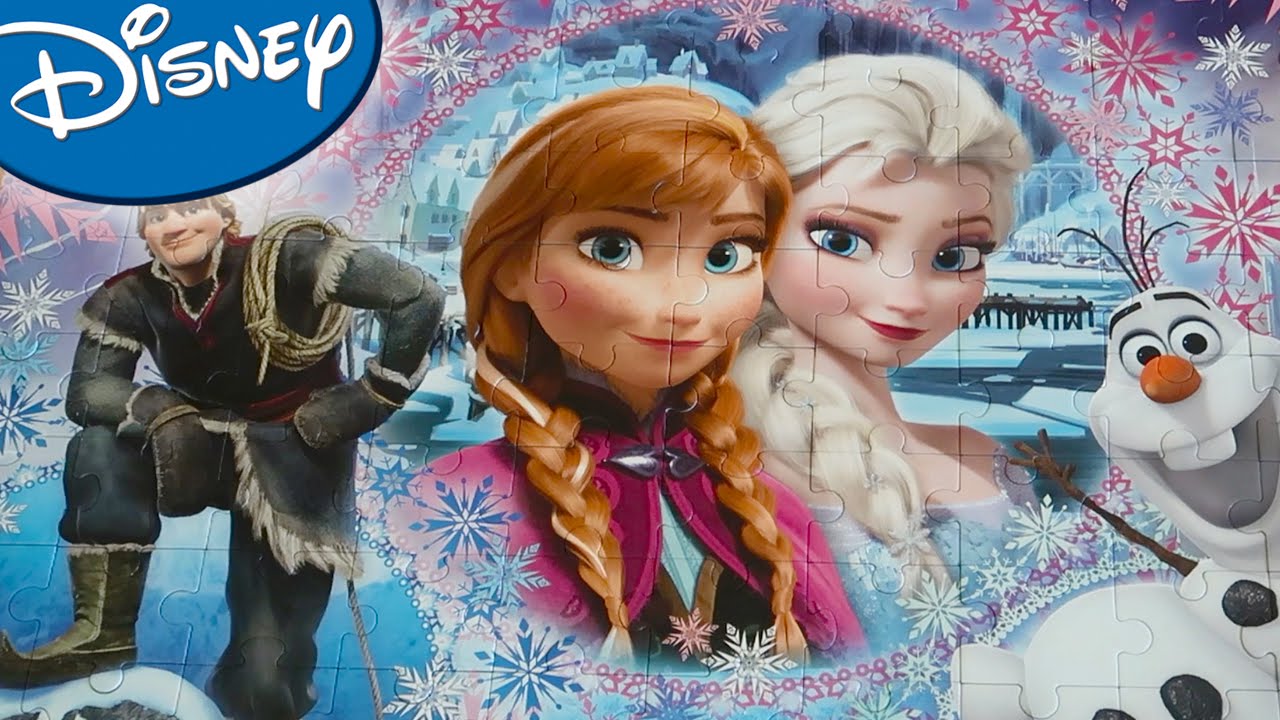Disney Puzzle Game FROZEN 100 Pieces Rompecabezas Play Kids Learning ...