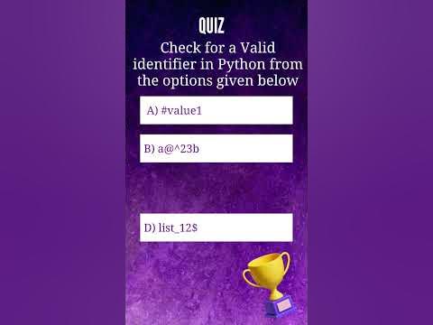 Valid Identifier in Python? #python #shorts #codingforbeginners #coding ...