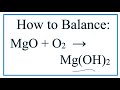 Balancing Chemical Equations and Reactions