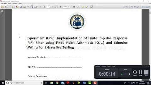 Finite Impulse Response (FIR) Filter Implementation on FPGA using Fixed Point Number