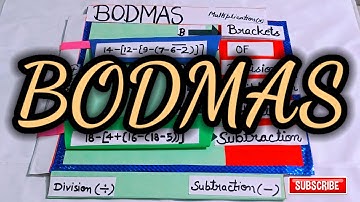 Bodmas Rule By UNIQUE TLM #subscribe #tlm #maths #bodmas #viral #addition #substraction #bracket