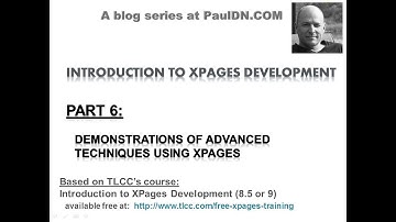 Part 6 - Demonstration of Advanced Techniques using XPages
