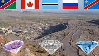 Top 10 des Pays LES PLUS PRODUCTEURS de DIAMANTS au Monde !