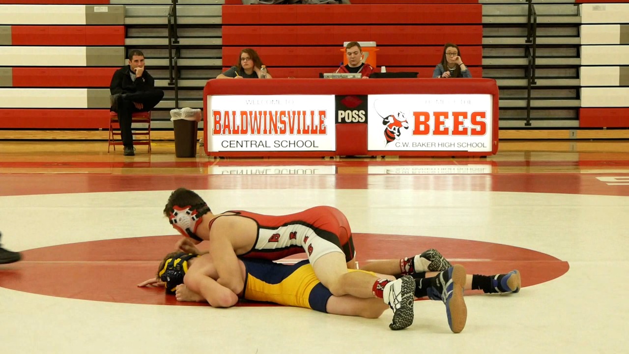 Boys Junior Varsity Wrestling Matches Baldwinsville VS West Genesee 12