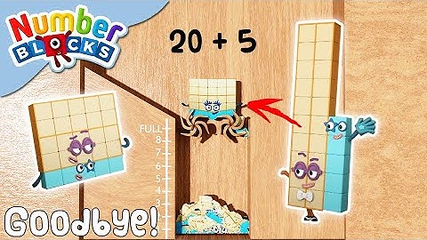 NUMBERBLOCKS | Hello and Goodbye 25! | Shredding Simulation