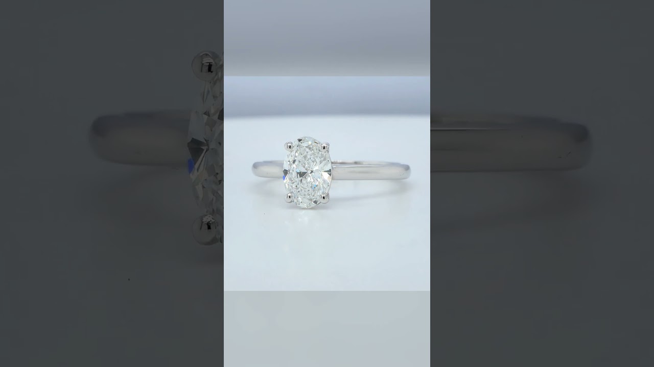 Inspirez-Vous - Nouvelle Collection De Bijoux En Diamant 2025 27 - Orogem Jewelers 1.01 Ct Oval Diamond Ring – Gia-Certified D Si1 In 18K White Gold - Orogem Jewelers