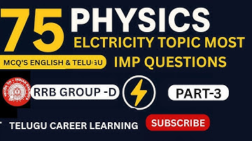 RRB Group D Top 75 Most Important Physics Bits #rrbgroupd || Must Watch Before Exam