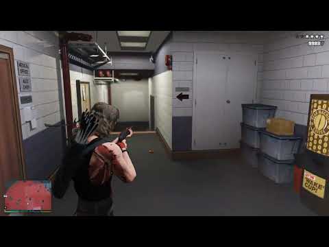 GTA 5 - Rambo's Police Station Massacre + Ten Star Escape