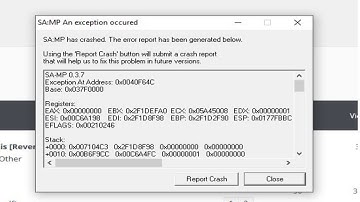 HOW TO FIX CRASH ERROR IN SAMP PC