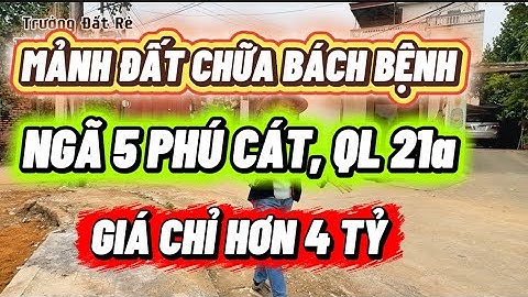 Đất Ngã 5 Trục Chính Phú Cát – 100m² Full Thổ – Nở Hậu – Gần Metro & Tổ Hợp Y Tế – Giá Chỉ Hơn 4 Tỷ!