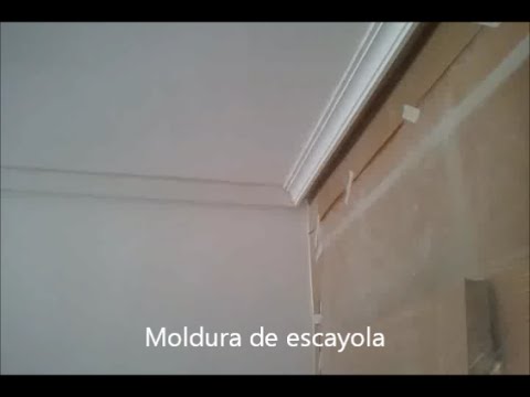Colocacion de moldura de escayola pinturas urbano youtube