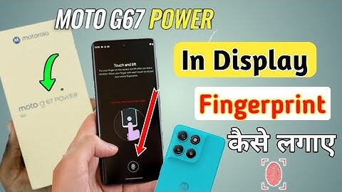 How to Display Fingerprint Lock In Moto G67 Power 5g/moto g67 power me fingerprint kaise lagaye