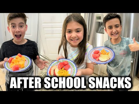 KIDS HEALTHY AFTER SCHOOL SNACK IDEAS & A GAME OF FAMILY HIDE AND SEEK | PHILLIPS FamBam Vlogs