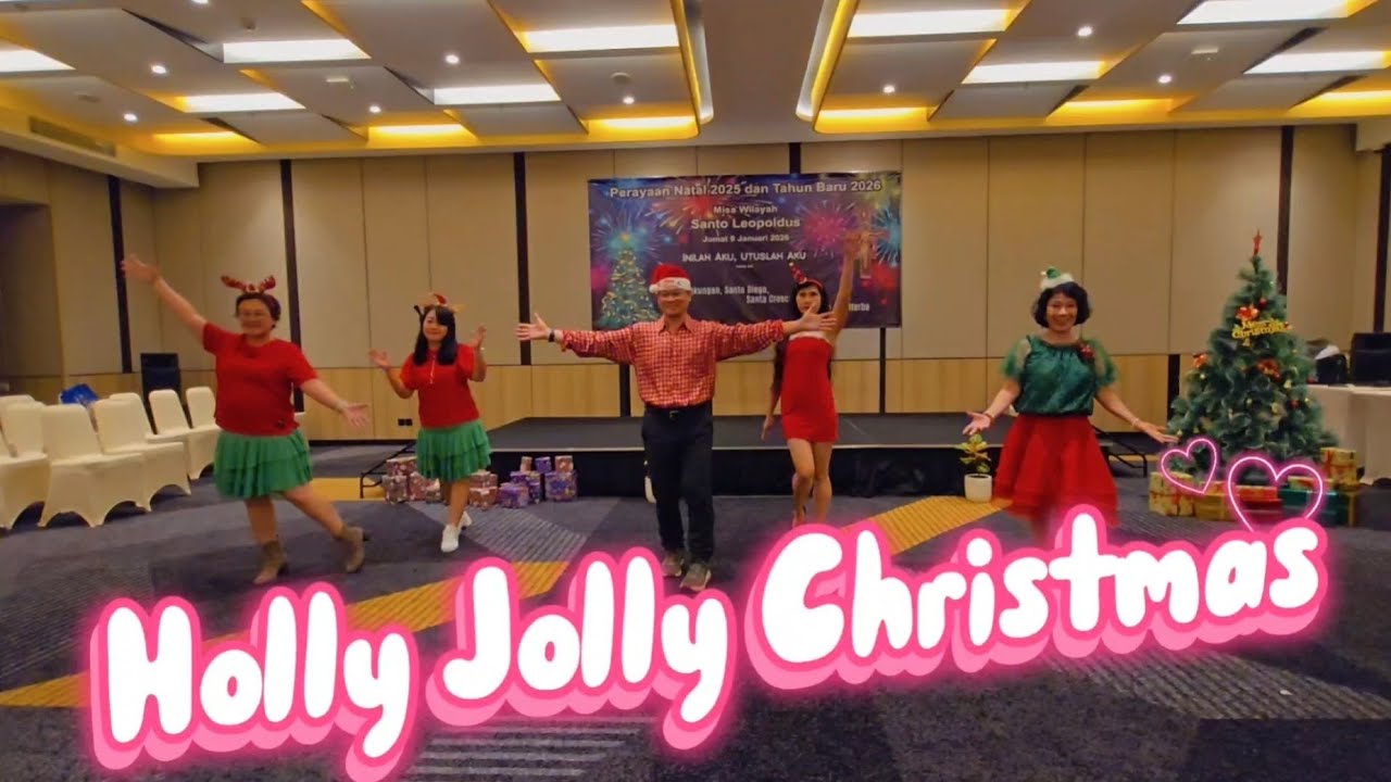 Performance Holly Jolly Christmas LINEDANCE| Colin Ghys| Beginner| Lingga & Friends|