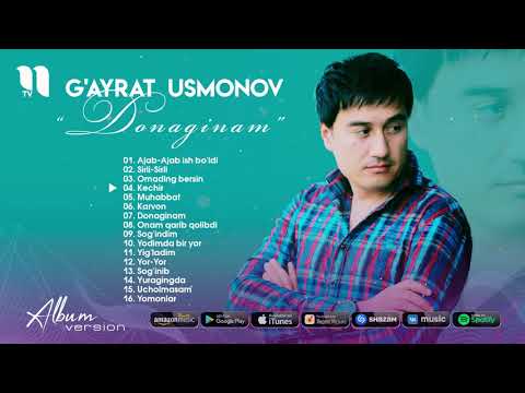 G'ayrat Usmonov — Donaginam nomli albom dasturi