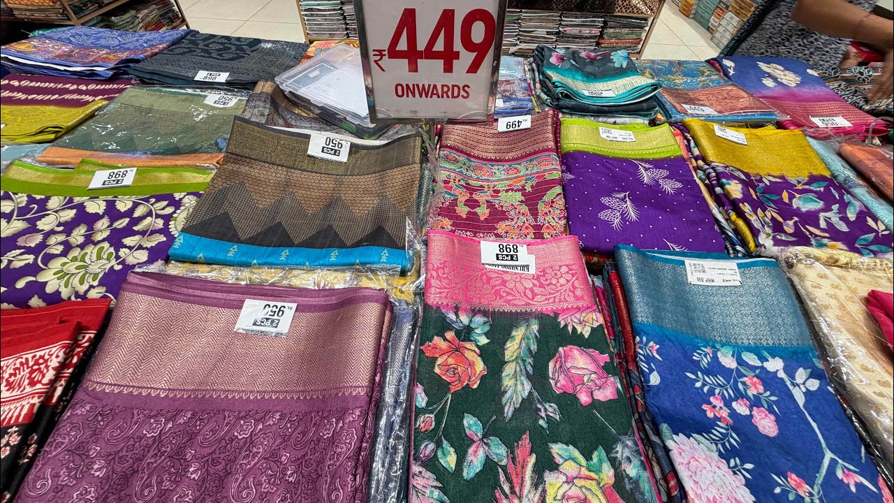 చెన్నయ్ షాపింగ్ మాల్ లో సంక్రాంతికి కొత్తగా వచ్చిన సారీస్ |Chennai shopping mall offers |Sarees