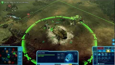 Command & Conquer 4: Tiberian Twilight Defense MCV Gameplay Movie