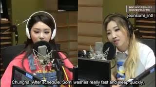 [ENG SUB] Minzy and Chungha talking about Somi on Kangta Starry Night