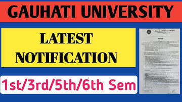Important Video🔥 (Information Related To TDC Sem Exams) | Guwahati University News Today | GU Exams