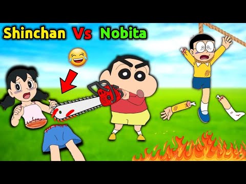 Shinchan Vs Nobita Funny Game Whack Your Ex